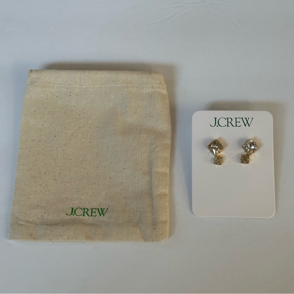 J.Crew Square sparkle earrings - Picture 4 of 4